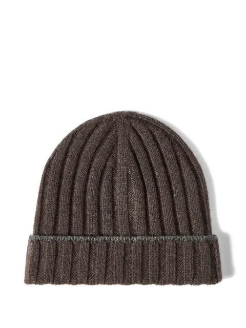 Brunello Cucinelli rib-knit beanie hat