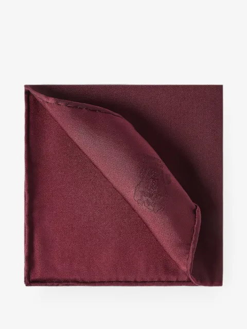 Brunello Cucinelli Solomeo embroidered silk pocket square