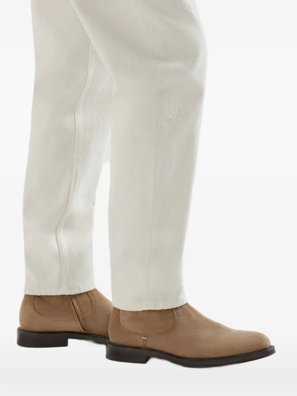 Brunello Cucinelli Laarzen met ronde neus Beige