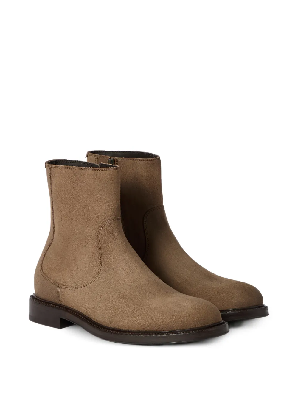 Brunello Cucinelli Laarzen met ronde neus Beige