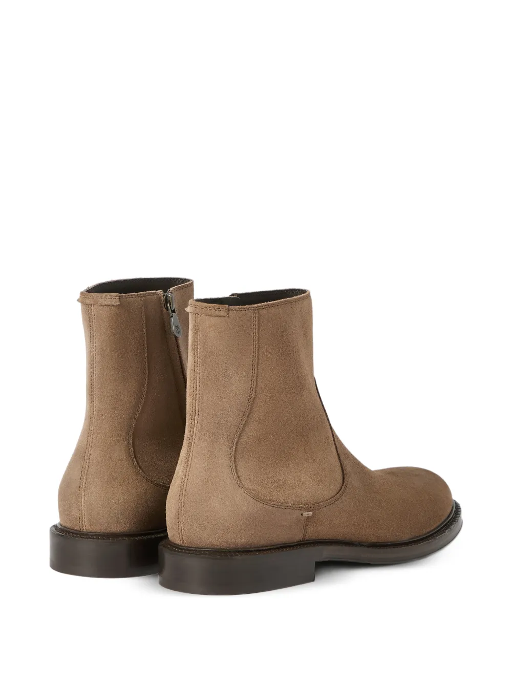 Brunello Cucinelli Laarzen met ronde neus Beige