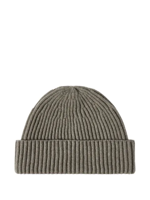 Brunello Cucinelli cashmere English rib double knit beanie hat