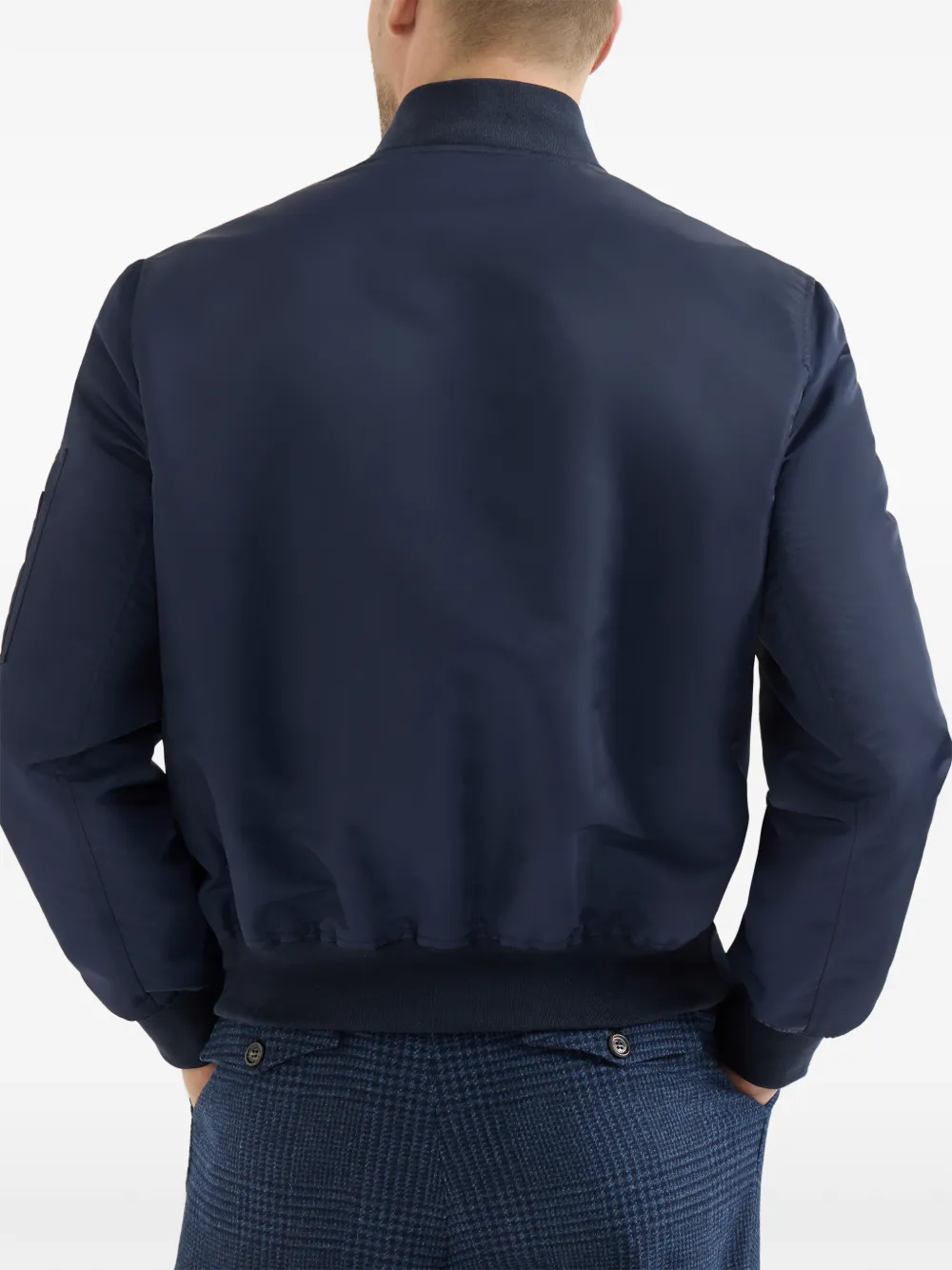 Brunello Cucinelli Jack met geribbelde afwerking Blauw