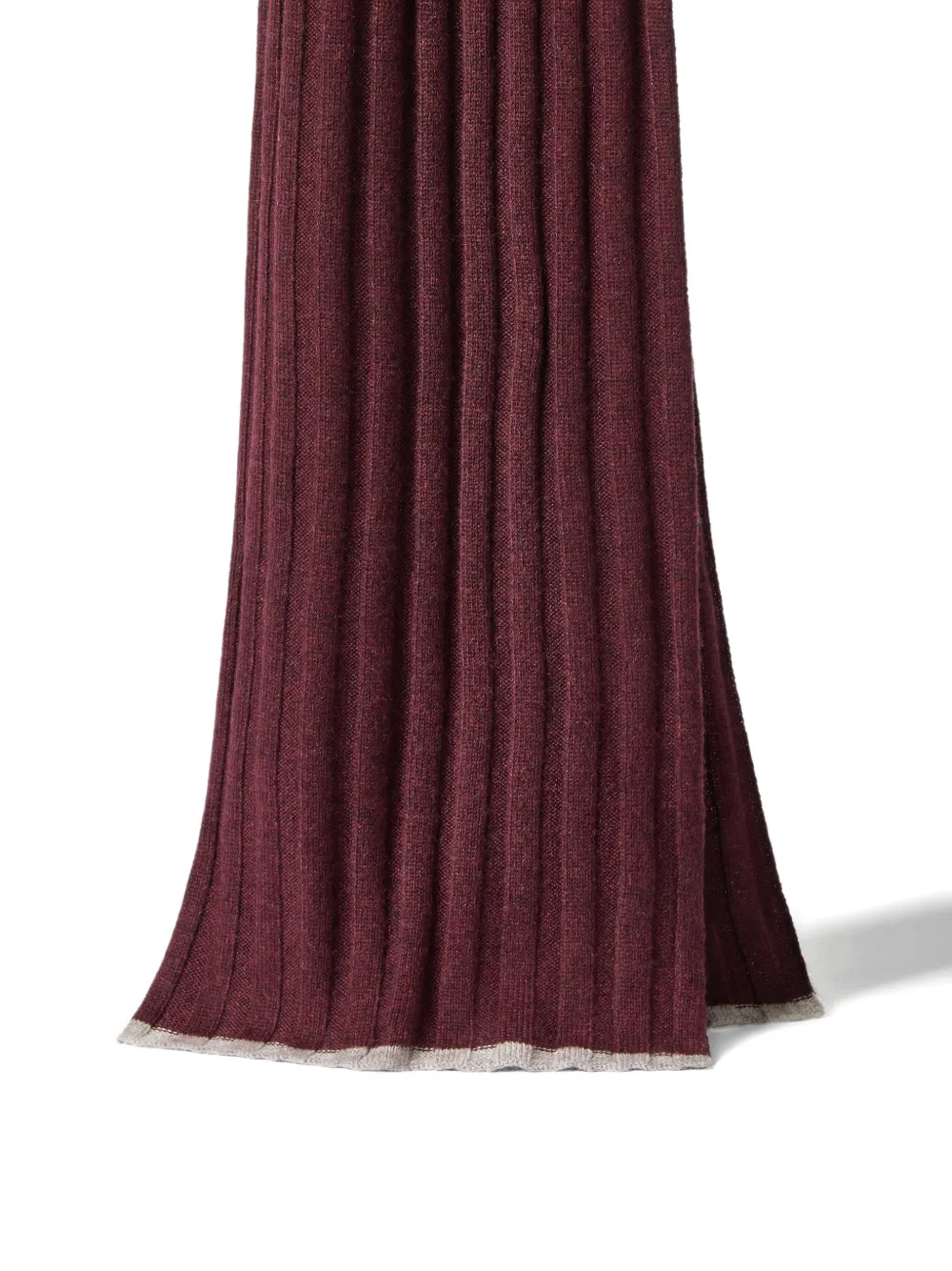 Brunello Cucinelli Sjaal met contrasterende afwerking Rood