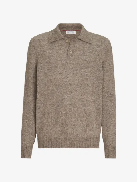 Brunello Cucinelli playera tipo polo tejida