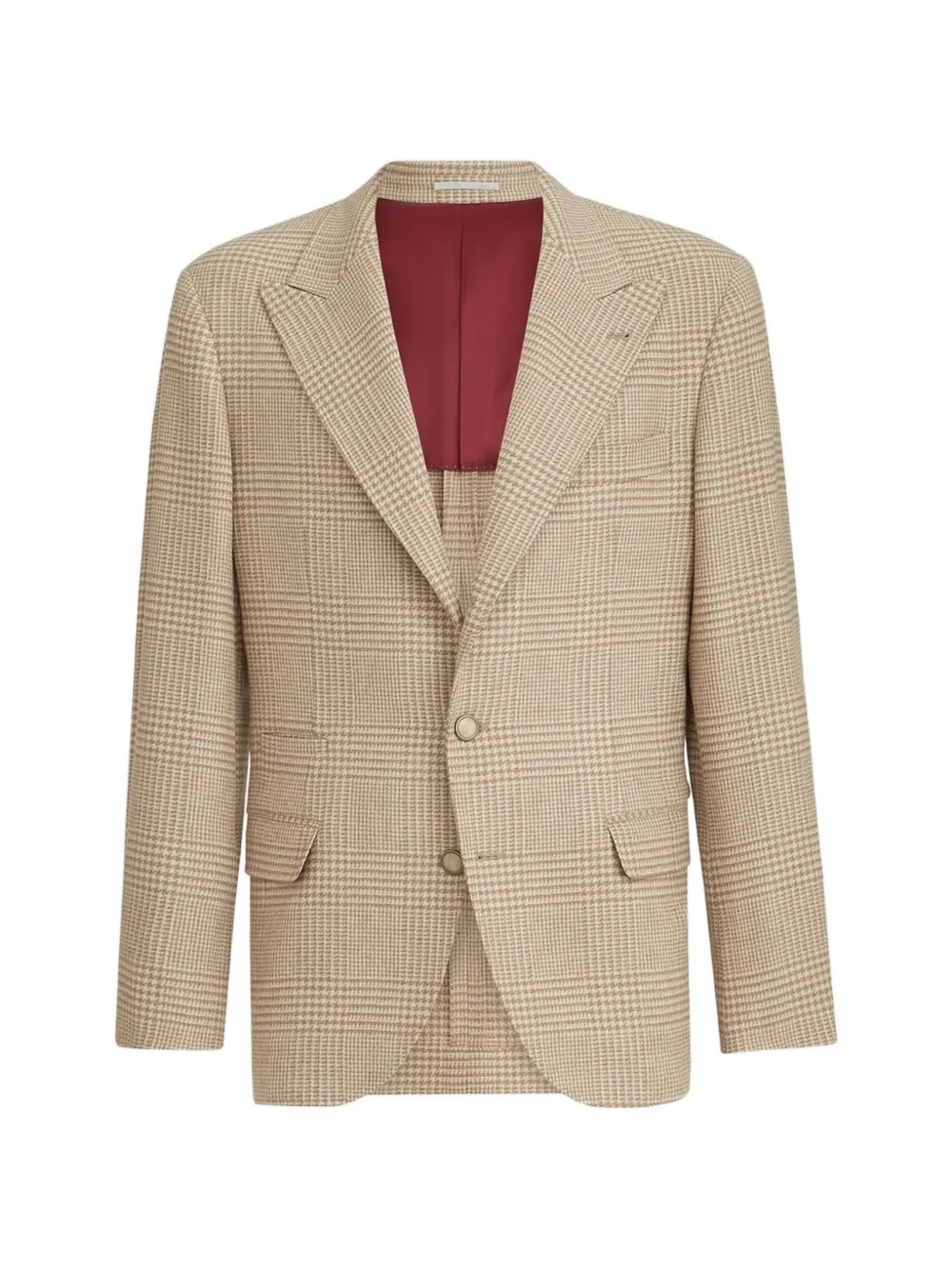 Brunello Cucinelli Blazer destrutturato con revers a lancia - Toni neutri