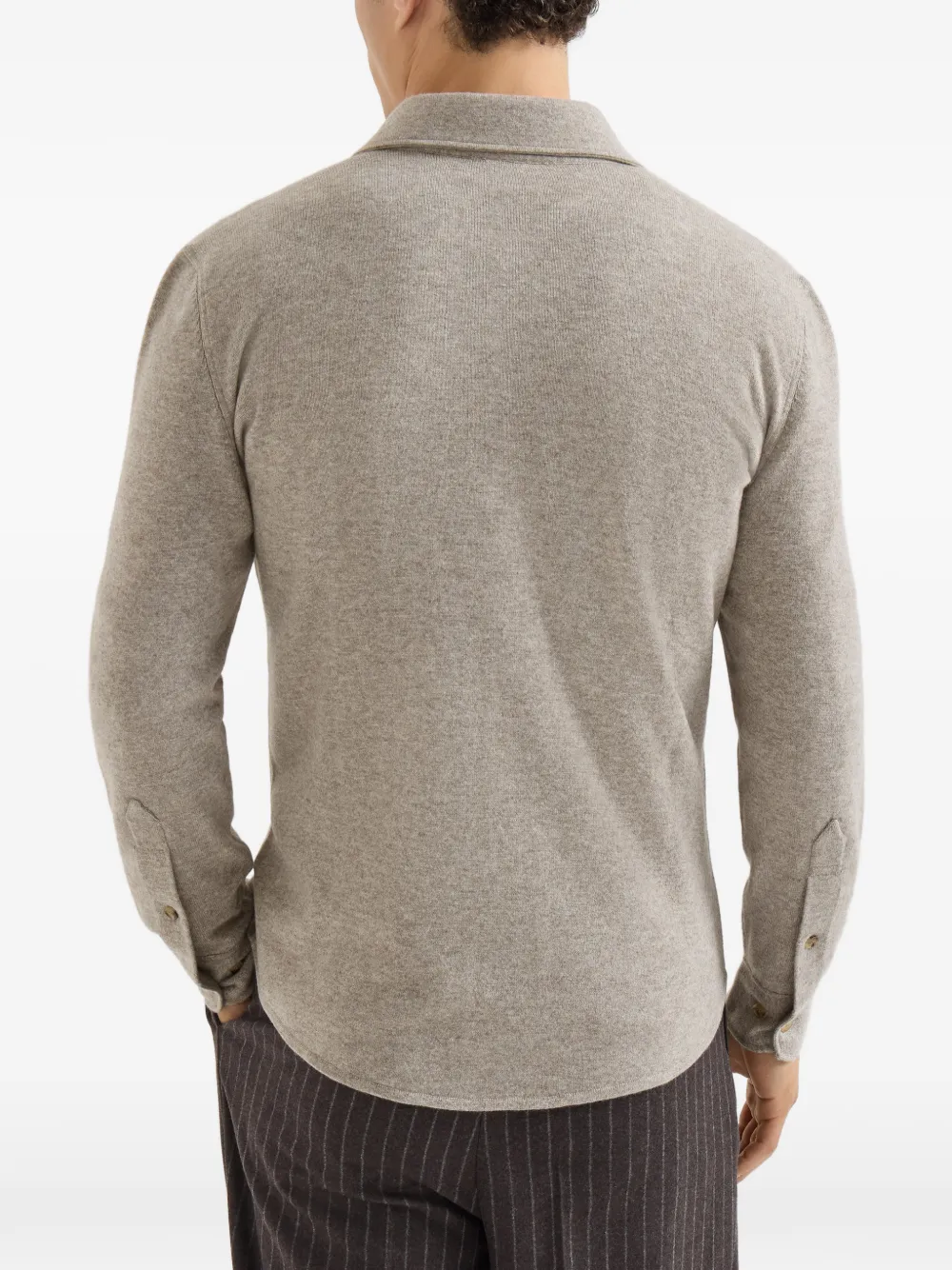 Brunello Cucinelli Kasjmier overhemd Grijs