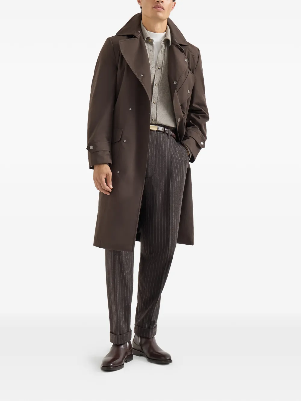 Brunello Cucinelli Kasjmier overhemd Grijs