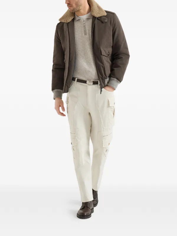 Brunello Cucinelli half-zip Sweater | Neutrals | FARFETCH