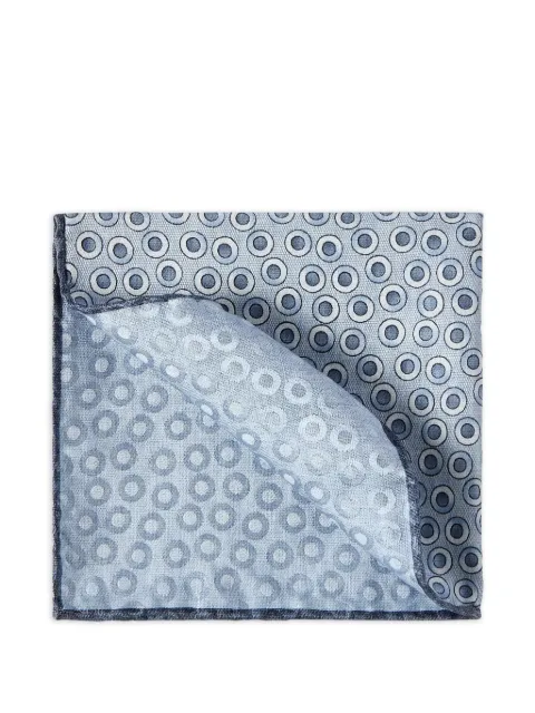 Brunello Cucinelli spotted-pattern silk pocket square