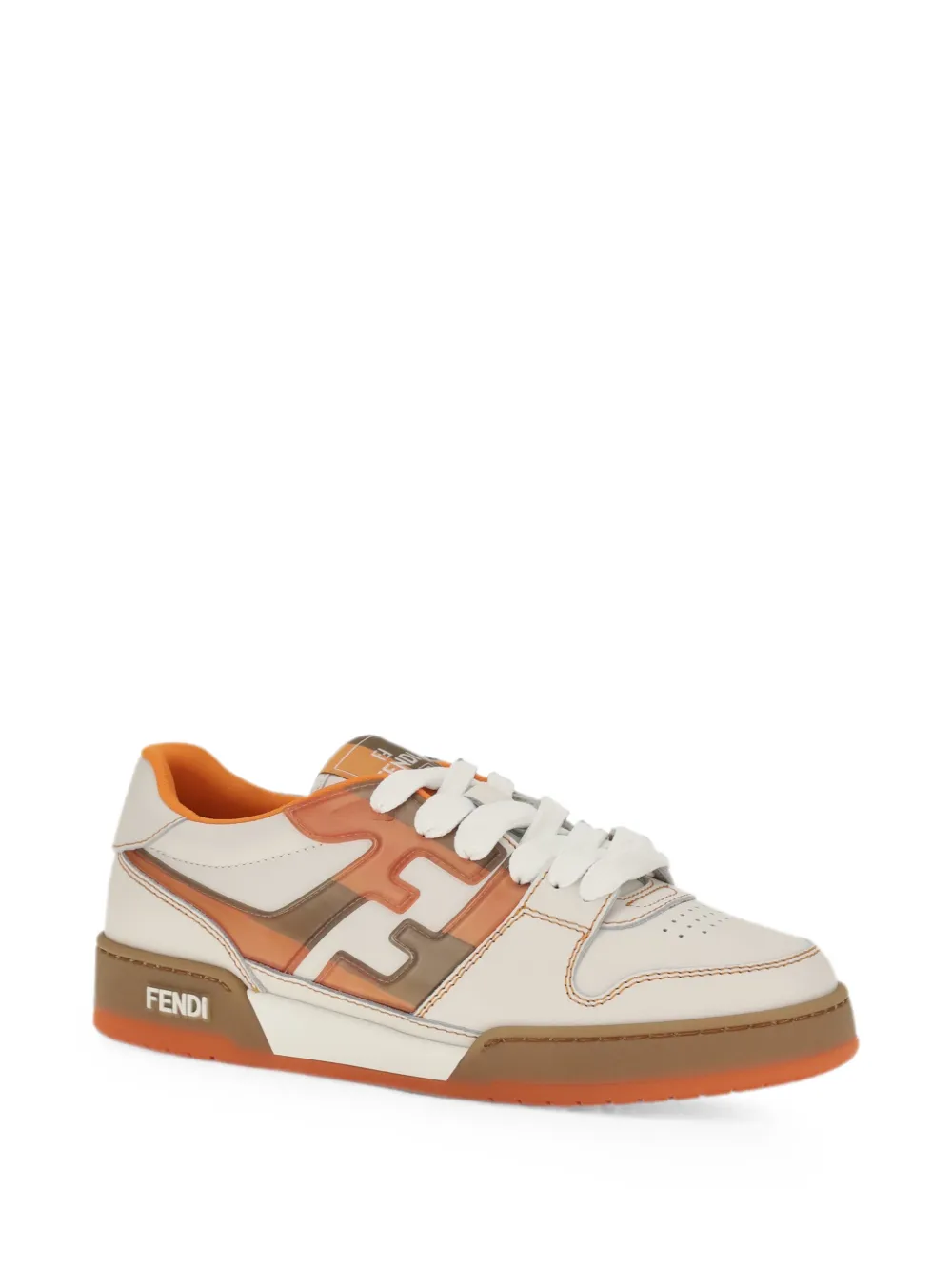 FENDI Match FF-motif sneakers Beige