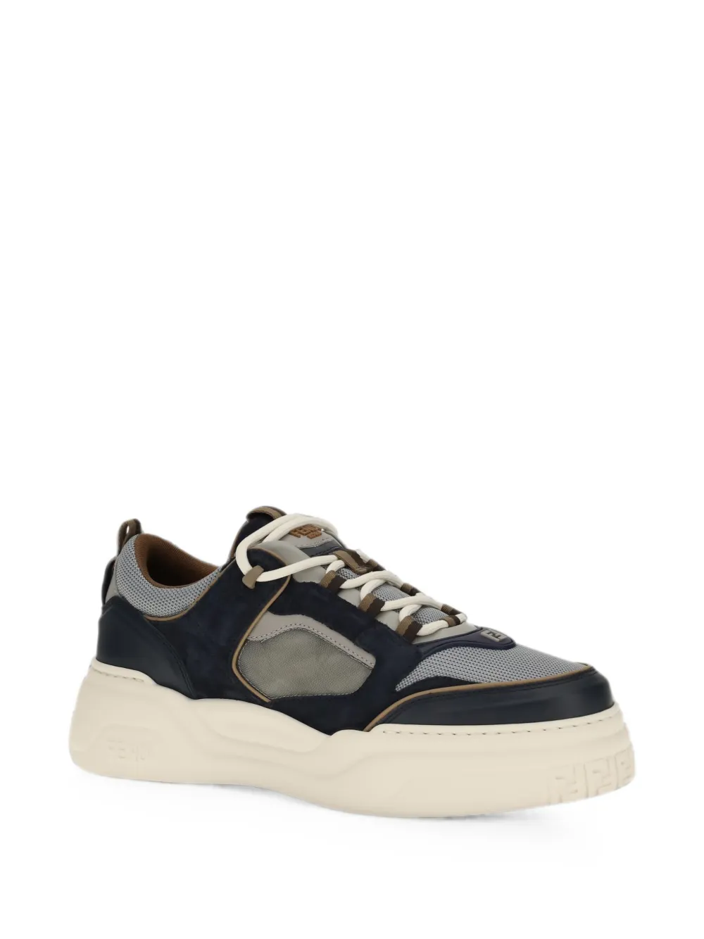 FENDI Force panelled sneakers Blauw