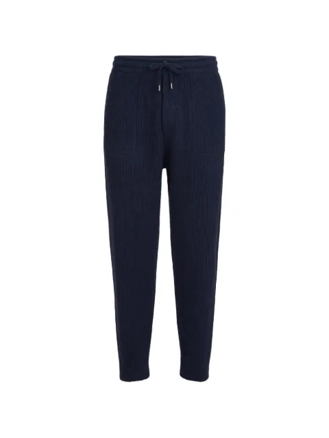 Brunello Cucinelli cashmere English rib knit joggers