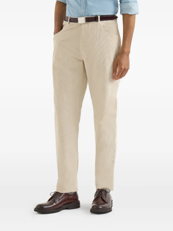 Brunello Cucinelli コーデュロイ パンツ | ニュートラル | FARFETCH JP