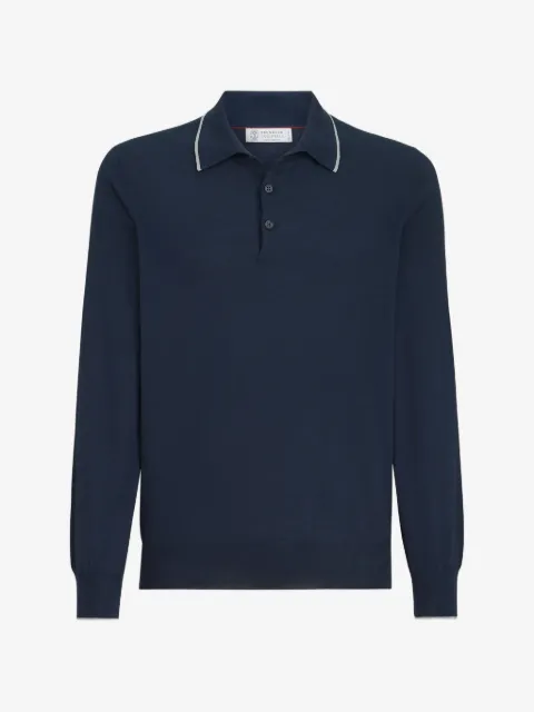 Brunello Cucinelli lightweight knit polo shirt