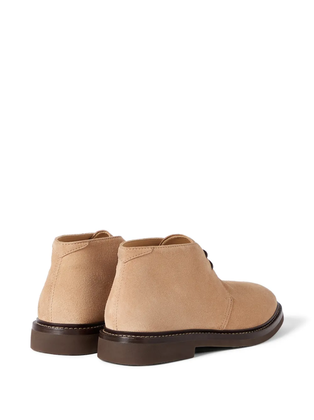 Brunello Cucinelli Chukka suède laarzen Beige
