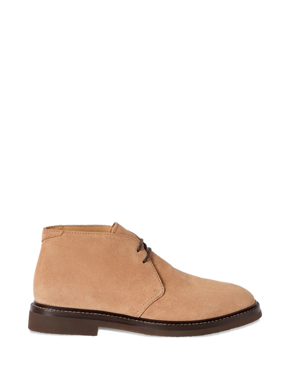 Brunello Cucinelli Suede Chukka Boots In Neutral
