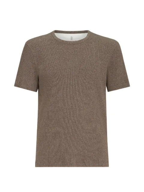 Brunello Cucinelli camiseta con cuello redondo