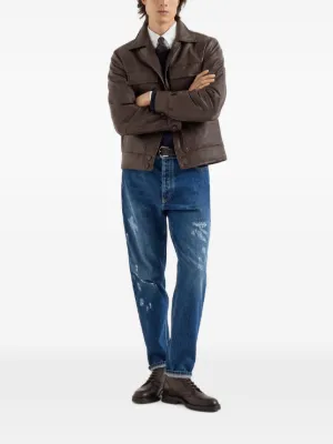 Brunello Cucinelli（ブルネロクチネリ）レザージャケット - FARFETCH