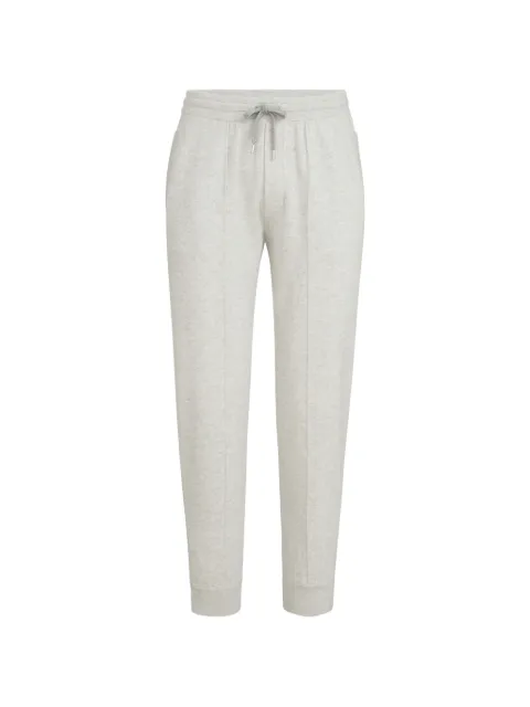Brunello Cucinelli cashmere double-knit trousers with crête-detail and elasticated zipper cuffs