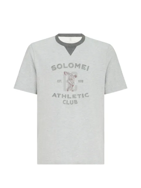 Brunello Cucinelli cotton-jersey crew-neck T-shirt with print