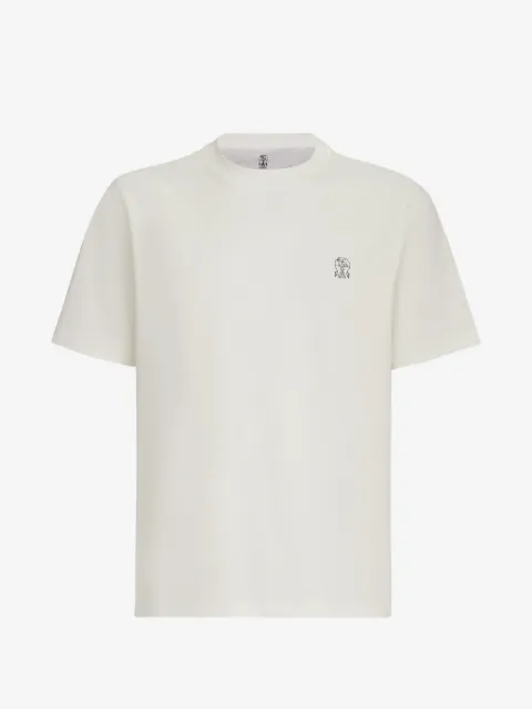 Brunello Cucinelli cotton jersey crew neck T-shirt with logo