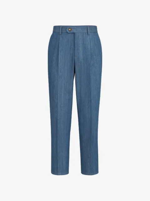 Brunello Cucinelli pantalones con diseño plisado