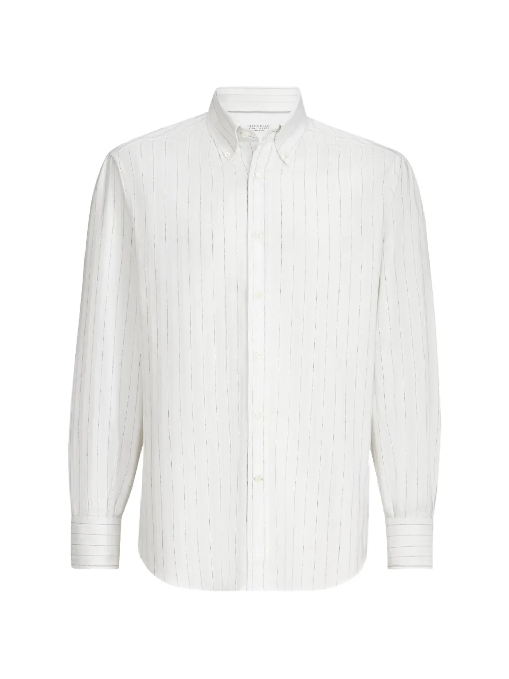 Brunello Cucinelli Camicia a righe - Bianco