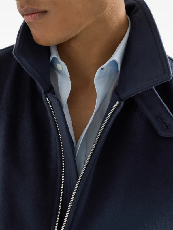 Brunello Cucinelli zip-up Jacket | Blue | FARFETCH JO