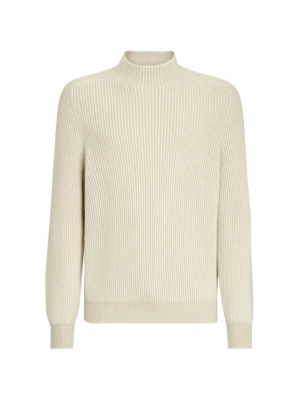 Brunello Cucinelli cashmere English rib turtleneck sweater - Neutrals