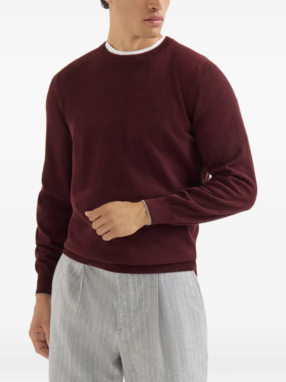 Brunello Cucinelli Kasjmier trui Rood