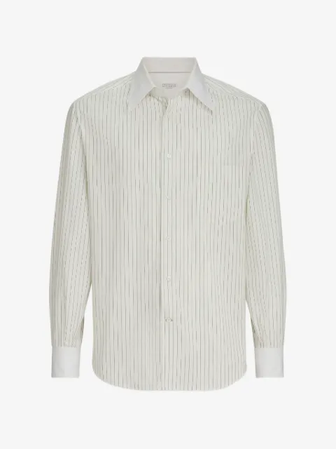 Brunello Cucinelli 스트라이프 셔츠