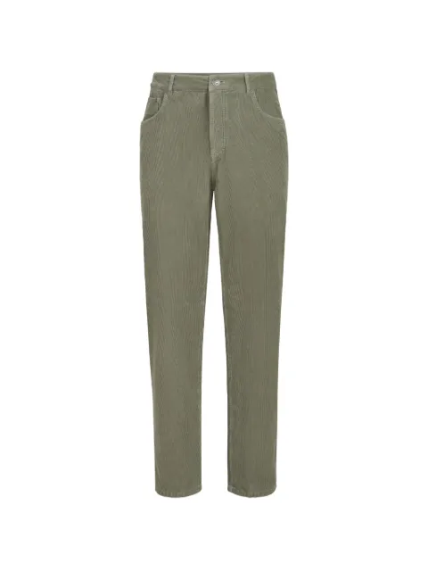 Brunello Cucinelli Pantaloni a coste in cotone tinto in capo con cinque tasche