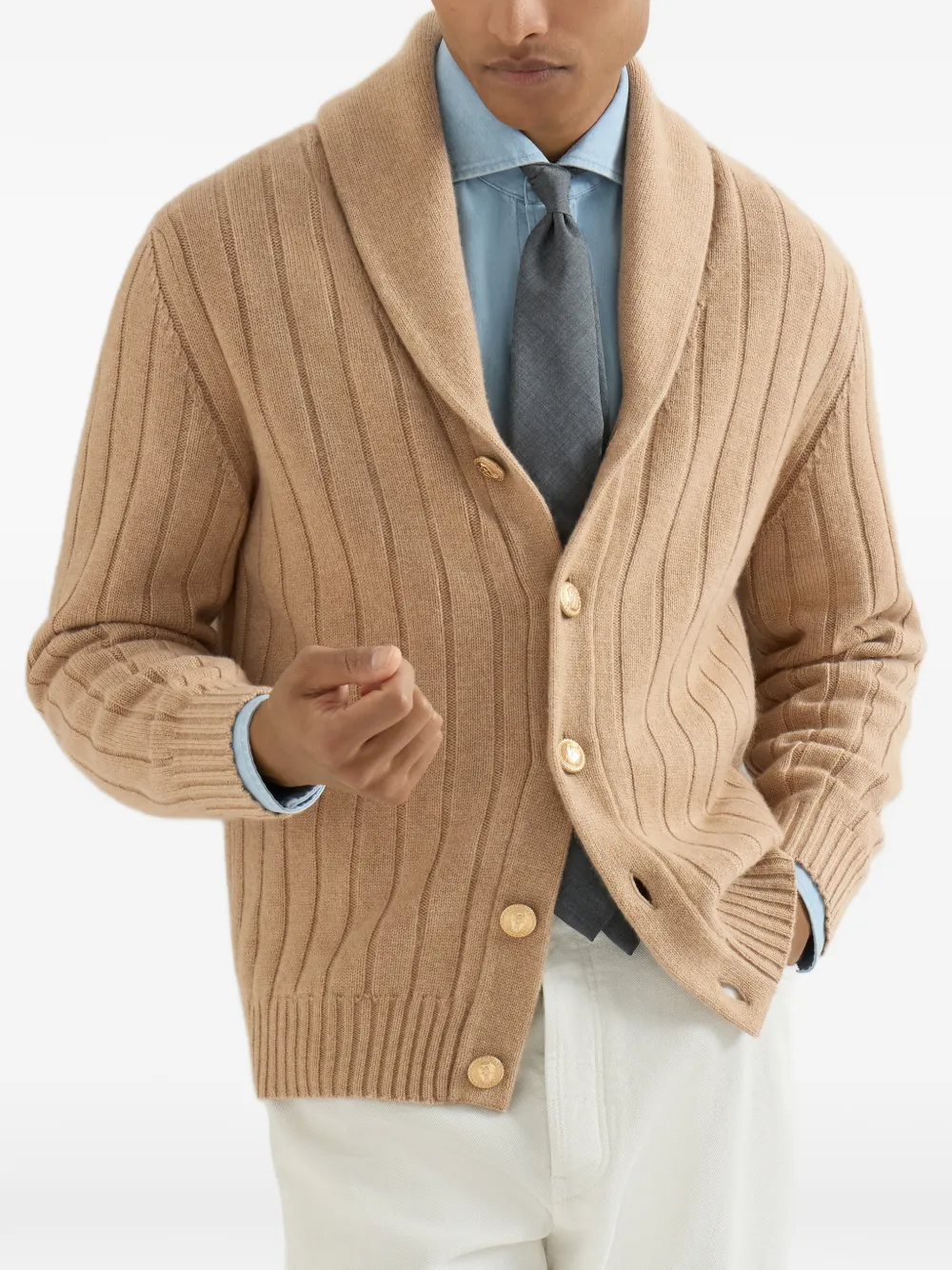 Brunello Cucinelli Kasjmier vest Beige