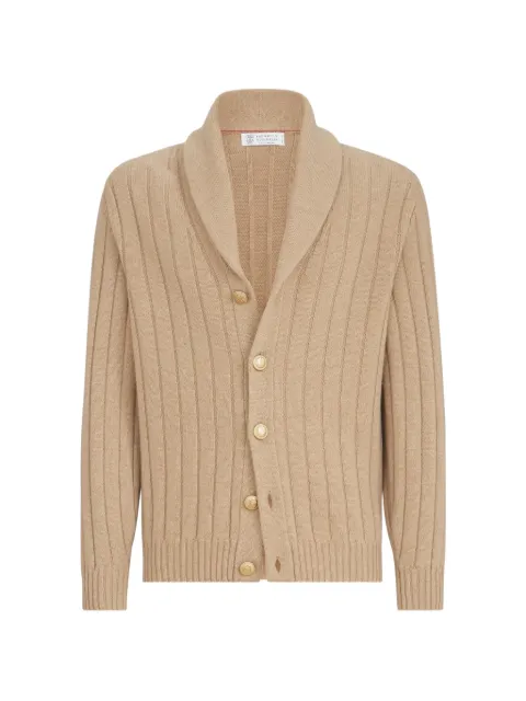 Brunello Cucinelli cashmere ribbed cardigan