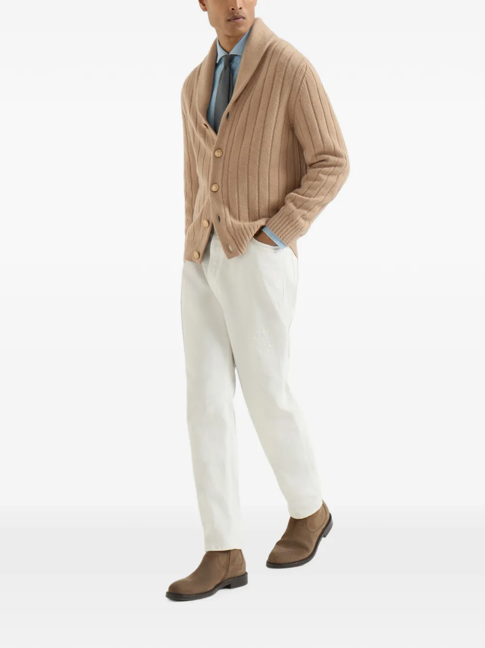 Brunello Cucinelli Kasjmier vest Beige