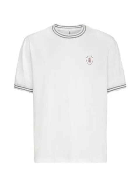 Brunello Cucinelli cotton jersey crew neck T-shirt with logo