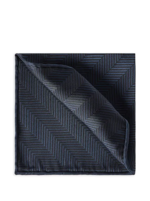 Brunello Cucinelli silk chevron pocket square