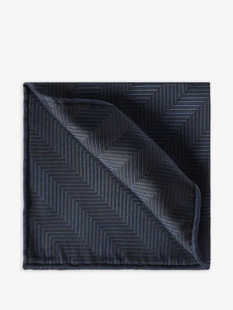 Brunello Cucinelli silk chevron pocket square