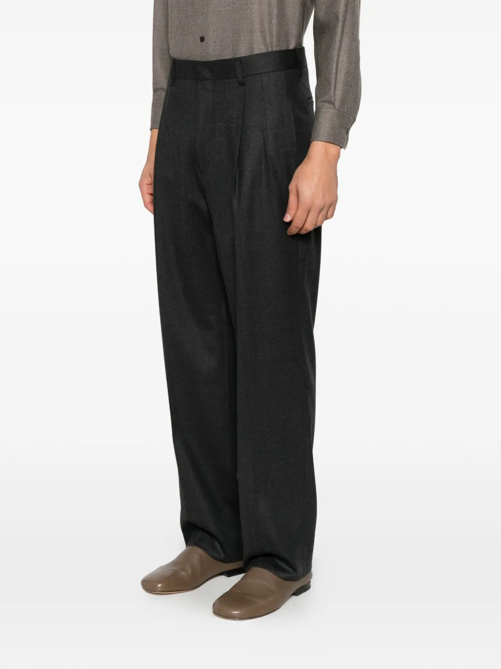 BE ABLE pleated trousers Grijs
