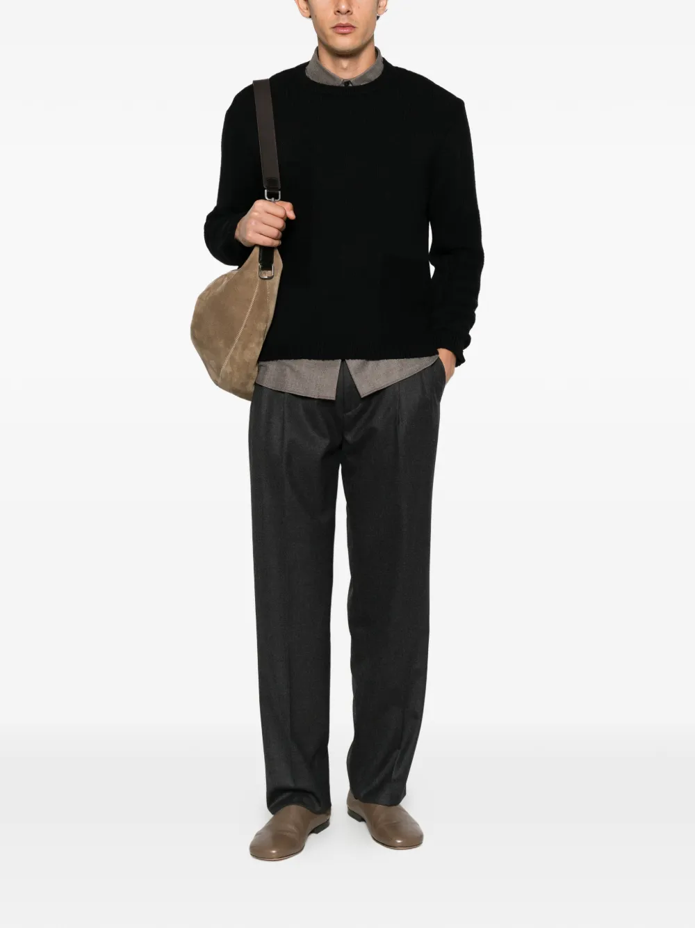 BE ABLE pleated trousers Grijs