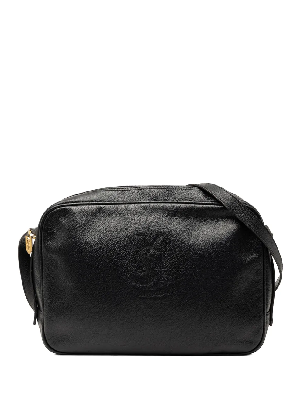 Saint Laurent Pre-Owned 20th Century Calfskin Monogram Lou Camera Bag crossbody bag - Black