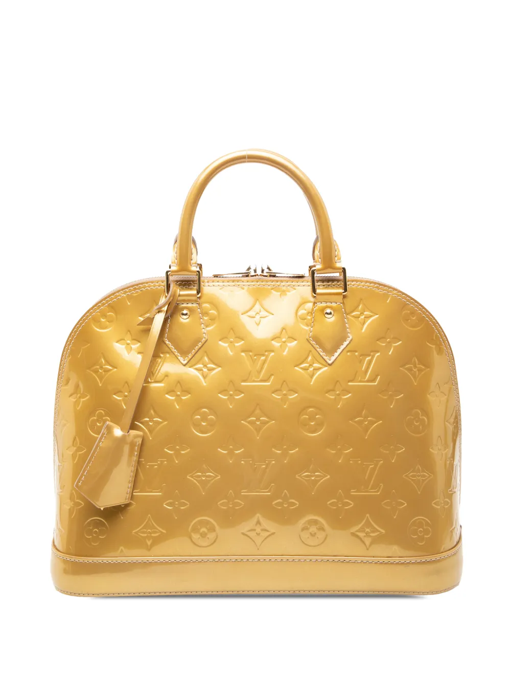 Louis Vuitton Pre-Owned 2012 Monogram Vernis Alma PM handbag - Oro