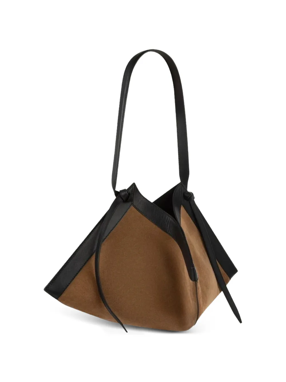 Yuzefi Grote Wonton leren shopper Bruin