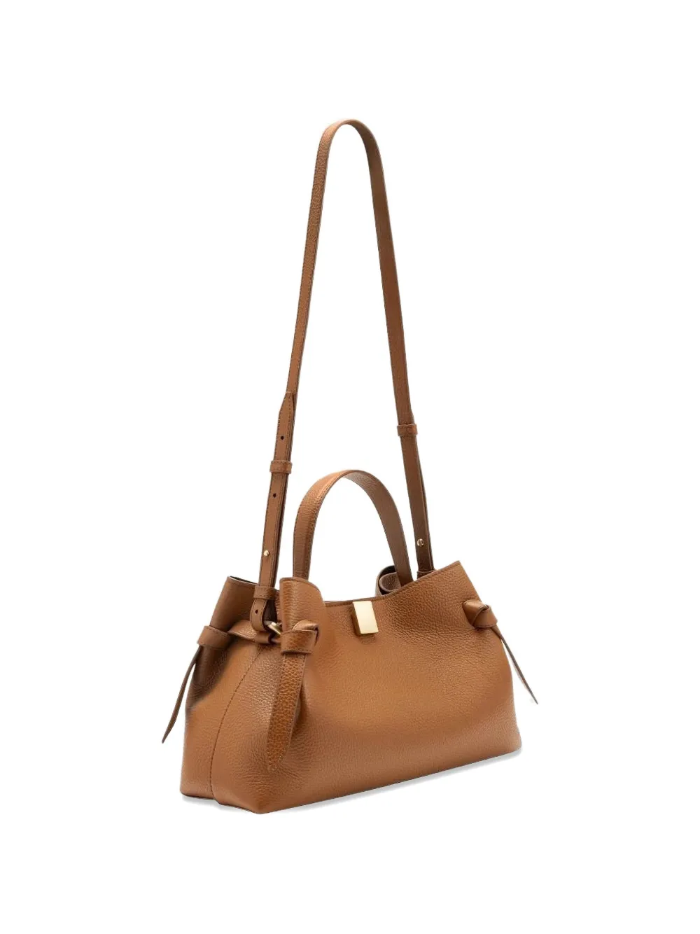 Yuzefi mini Gyoza knotted tote bag - Marrone