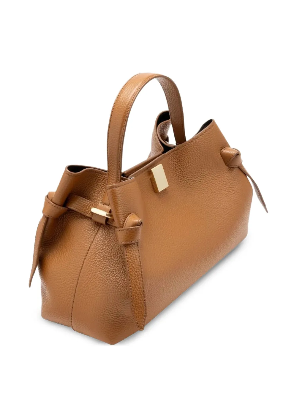 Yuzefi Kleine Gyoza geknoopte shopper Bruin