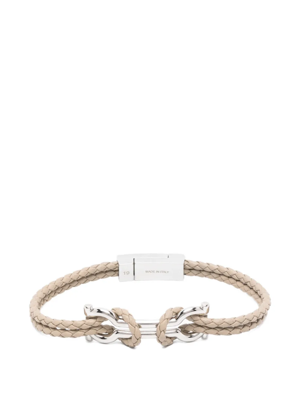 Ferragamo Gancini cord bracelet - Argento