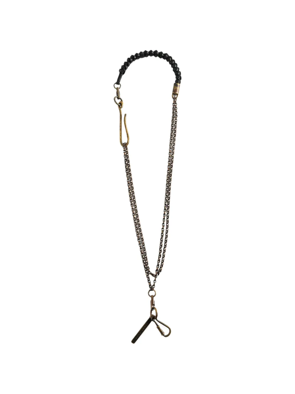 Ziggy Chen braided double-chain lanyard - Oro