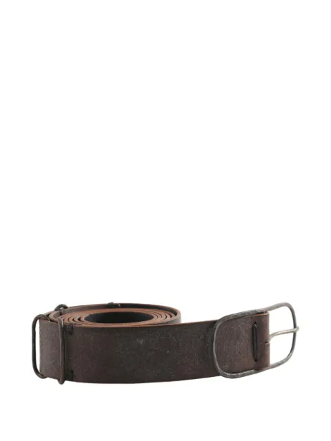 Ziggy Chen buckle-fastening textured belt