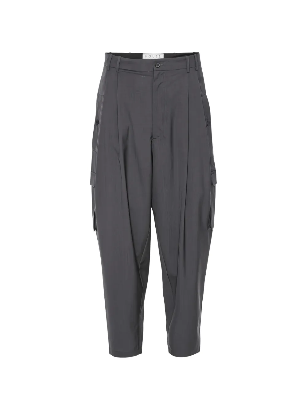 House Of The Very Islands Nathan pleated cargo pants - Grau